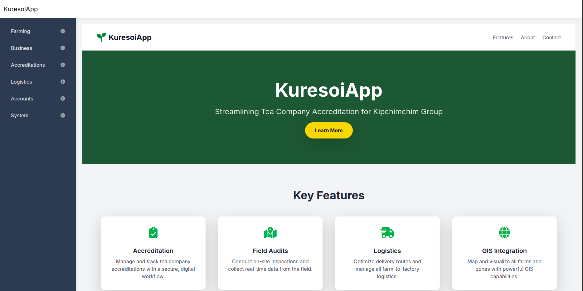 KuresoiApp startup image