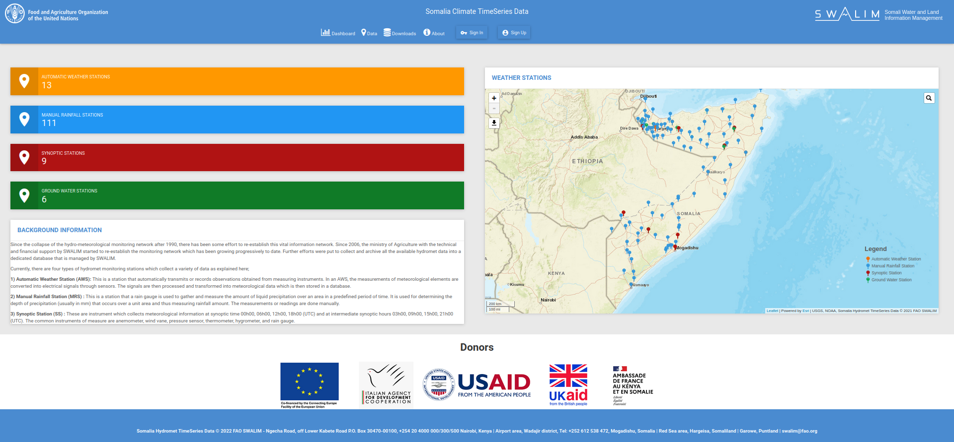 Somali Climate TimeSeries Data